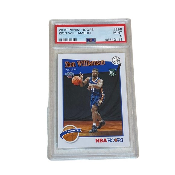 2019 Panini Hoops Zion Williamson #296 PSA 9 - Picture 3 of 3